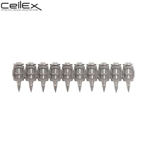 1000x Collated Concrete Nails 3/4 Inch (19mm) for Hilti BX 3 (BX3) Cordless Concrete Nailer, B3 MX Collated Strip, Full Round Head Hardened Steel Pins for Metal Track, Drywall & Concrete 3/4'' (19mm) 1000