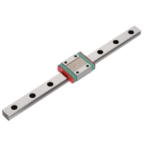 Fdit Model LML12B Miniature Linear Guide Rail Way Slide 12 mm Wide Variety Length and Slide Trolley Block Multiway Packaging Socialme-EU (200 mm)