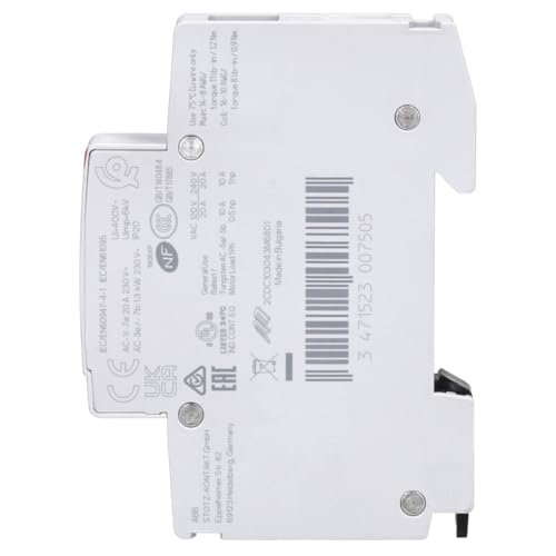 ABB ESB20-20N-06 20A 2NO 230V AC/DC 2 Pin 18mm DIN Rail Low Noise Installation Contactor | Hum-free power contactor with control circuit DC, building installation and safety technology 1SBE121111R0620 Pack of 1