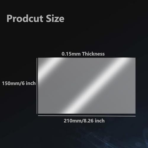 6PCS FEP Film 210X150X0.15mm, FEP Release Film for ELEGOO Mars 5, Mars 5 Ultra, Mars 4, Mars 4 Ultra, Mono 4, Mono 4 Ultra, Mono 2 Resin 3D Printers Accessories