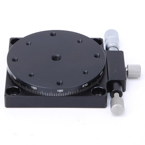 RS60-L Manual Linear Stage Trimming Aluminum Alloy 60mm Diameter Micrometer Drive 0 01mm Accuracy Anodized