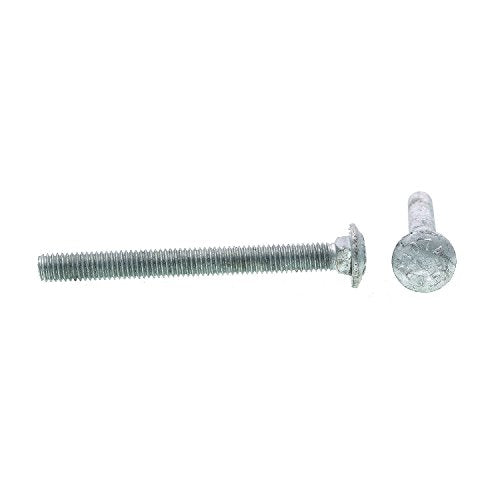 Prime-Line 9063837 Carriage Bolts, 3/8 in.-16 X 4 in., A307 Grade A Hot Dip Galvanized Steel (25 Pack)