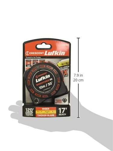 Lufkin Shockforce G2 33-ft Magnetic Tape Measure- LM1235CME-02 10M/33' - Magnetic