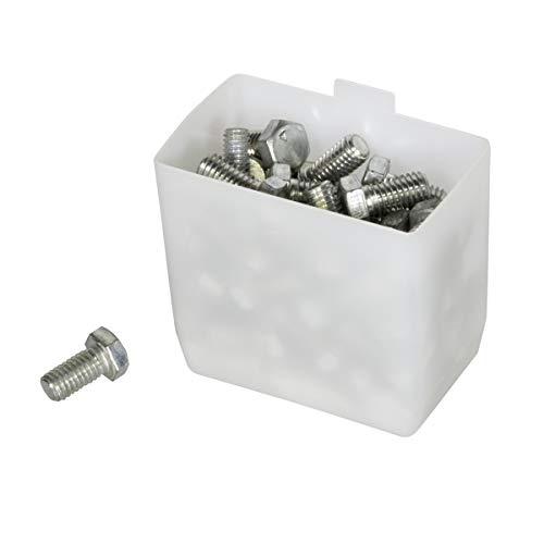 Akro-Mils 30101 Plastic Bin Cups, 2" x 3.25" x 3", White, 48-Pack 2" x 3-1/4" x 3"