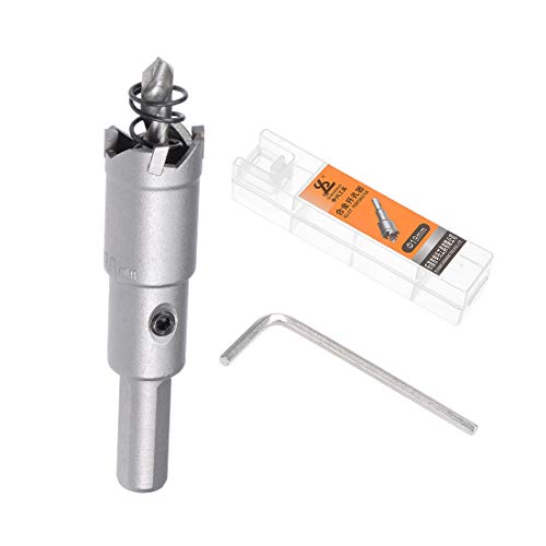 sourcing map Carbide Hole Cutter, Hole Saws for 0.5 mm - 3 mm Stainless Steel 5 mm Sheet Metal 19 mm 19mm