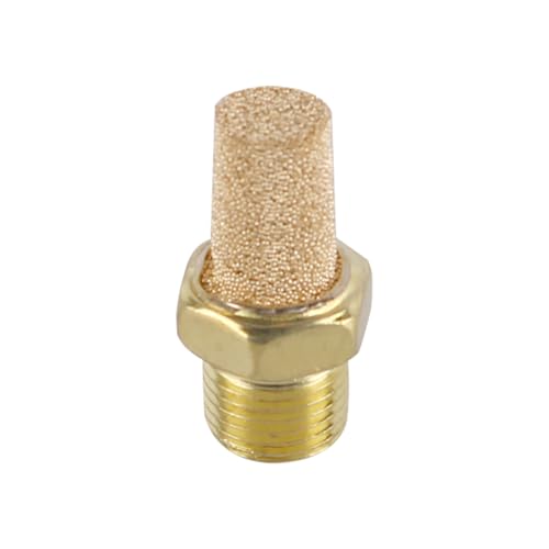 Copper Air Valve Muffler 1/8" BSP Male Thread Pneumatic Exhaust Muffler Pneumatic Muffler Flow Control