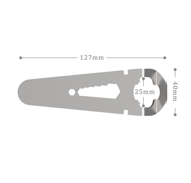 35mm 135 Film Cassette Opener, Steel Metal Film Cassette Cartridge Removal Darkroom Tool with External Hexagonal Wrench and Scale (FCT-135) FCT-135
