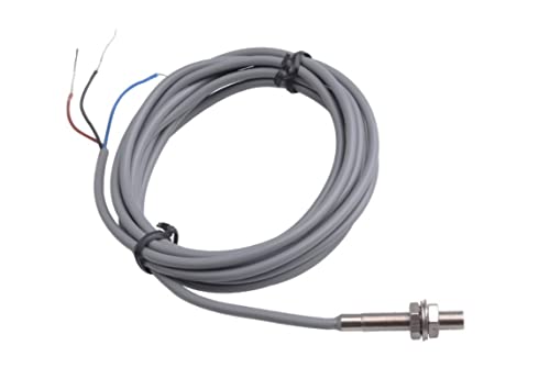 Inductive Sensor M5 Nickel-Plated Brass, PNP NC, Compact Design Diameter 5 mm, IP65, Inductive Proximity Switch Inductive sensor M5 - nickel-plated - 1.5 mm PNP NC