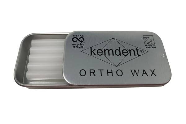 Orthodontic Wax 3 Pack 15 Pre Cut Wax Strips Metal Recyclable Cases Braces Wax Mouth Wax Orthodontic Wax Braces Pain Relief Teeth Wax Plain