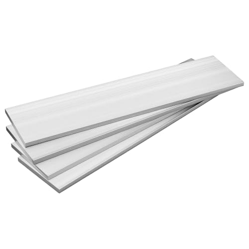 4 Pcs 12 x 3 x 1/4 Inch Aluminum Flat Bar, 305 x 75 x 6mm 6061 Aluminum Sheet Plate for DIY, Crafting, Industry