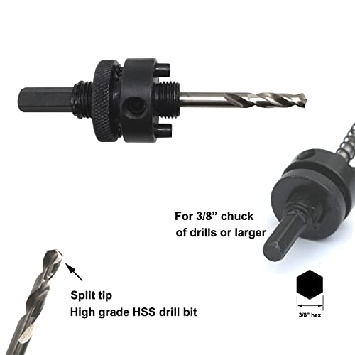 10 Inch Hole Saw with Arbor, 254mm M42 Bi-Metal Hole Cutter 10" (254mm)