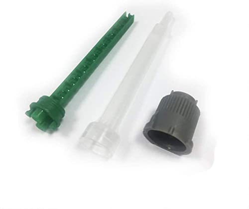 PAGOW 20 Pcs Epoxy Mixing Nozzle Tip, Resin Mixer Adhesive Gun Nozzles for Mix, Gun Applicatior for 50ml/1.7oz AB Glue Cartridge Glue Gun(1:1Ratio)