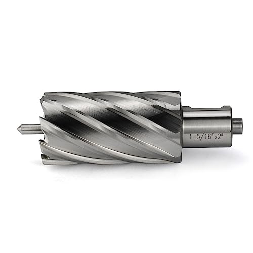 Annular Cutter JESTUOUS 3/4 Inch Weldon Shank 1-5/16 Cut Dia 2 Cut Depth