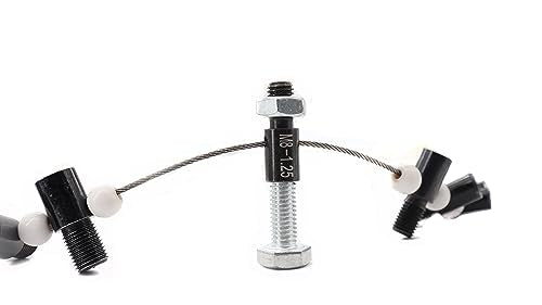 Nuts Bolts Thread Checker, SAE Metric Bolts Nuts Thread Checker, 26 Male & Female Gauges, 14 Imperial, 12 Metric