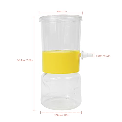 250mL Sterile Vacuum Filter Units，Bottle Top Vacuum with 0.22um PES Membrane, Individually Wrapped, 4 Pcs