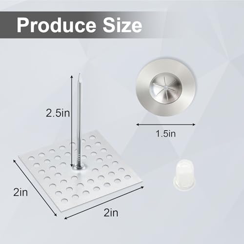 100 Set Insulation Pins，1.5 Inch Self Locking Washers Round,Insulation Stick Pins,Insulation Flat Washer Set, for Wall and Ceiling (A100PCS) A100PCS