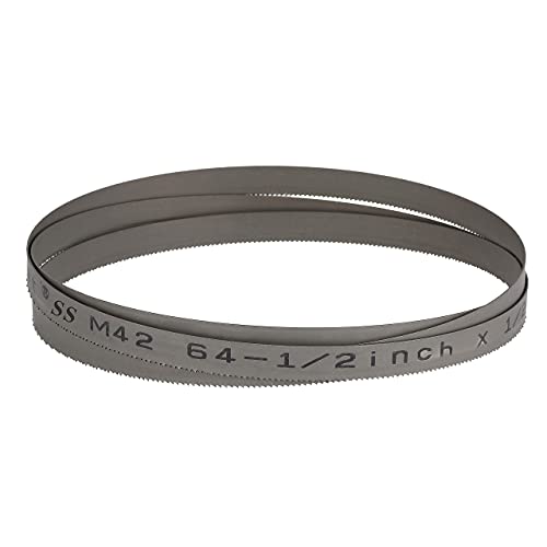 Imachinist 64-1/2" Long, 1/2" Wide, 0.025" Thick, 14TPI Bi-Metal Bandsaw Blade for Cutting Soft Metal and Stainless Steel SS