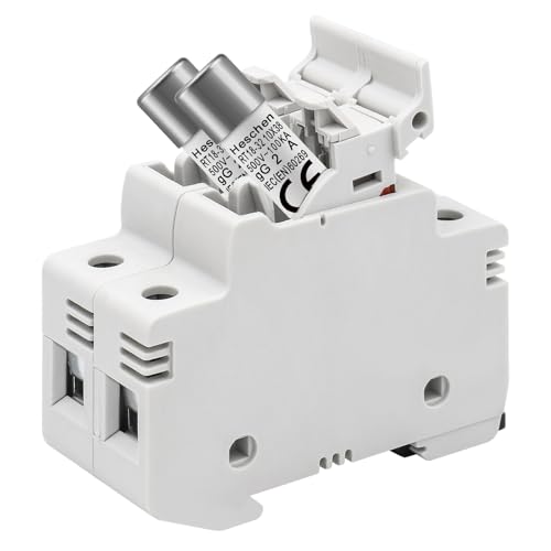 Heschen Cylindrical Ceramic Tube Fuse Link RT18-32 (RO15) 10 * 38 mm 2A 500V CE TüV Pack of 10