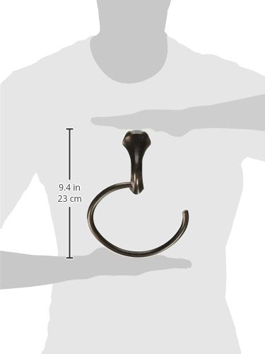 Moen YB2886ORB Eva Bathroom Towel Ring, Oil-Rubbed Bronze 8 inches x 6 inches x 2.25 inches