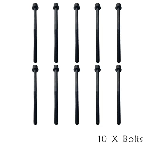 ES72465 Engine Cylinder Head Bolt Kit Compatible with Kia Rio Soul 2.4L L4 DOHC Naturally Aspirated 2012-2019 Hyundai Accent Veloster 2.4L L4 DOHC Naturally Aspirated 2012-2019(10 Pieces)