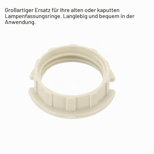 sourcing map G9 Lamp Holder Rings Lampshade Holder White Pack of 5 | Adaptor ring replacement part for lights