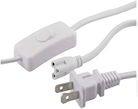 T5 T8 LED Tube Power Extension Cable with On/Off Switch,LED T5/T8 Light Tube Integrated LED Light Fixture Extension Cable Wire (6FT/1.8M) (10) 10