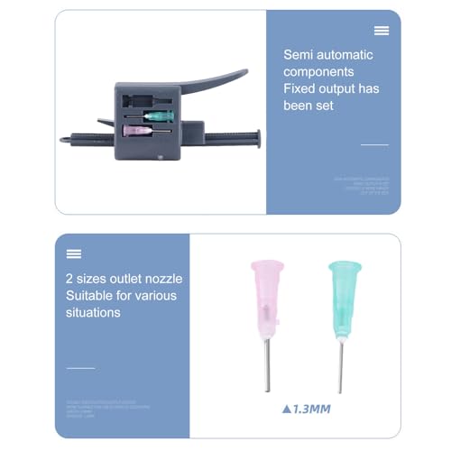 Solder Paste Extruder, Flux Soldering Extruder Soldering Flux Dispenser with 1.3 mm Nozzles, Uniform Output Soldering Flux Paste Glue Dispenser Solder Paste Extruder for DIY Solder Electronics