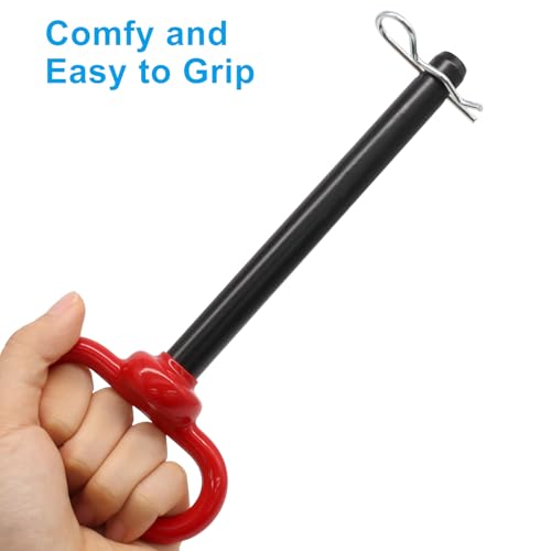 Zorfeter Trailer Hitch Pin and Clip, 5/8 x 6 Inch, 2 PCS