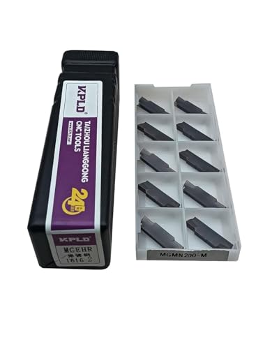 1pc 5/8-Inch Shank MGEHR1616-2 High Quality Lathe Cutting Tool Holder with 10 Pieces MGMN200 Inserts for Insertion for Steel (MGEHR1616-2+ MGMN200) MGEHR1616-2+ MGMN200