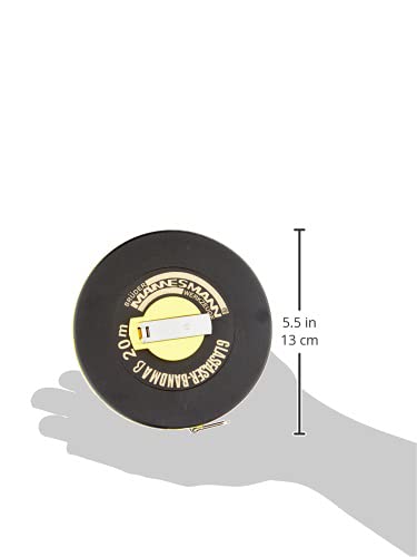 Mannesmann Tape Measure 20 m Fibreglass M 807-20 Silver, Black, Yellow