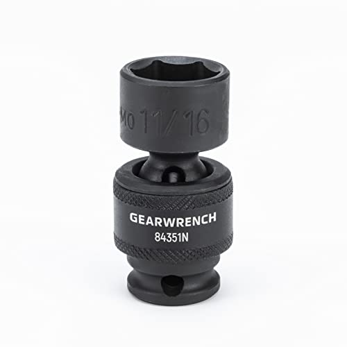 GEARWRENCH 8 Piece 3/8" Drive 6 Pt Universal Impact SAE Socket Set | 84917N 3/8" 8-piece kit