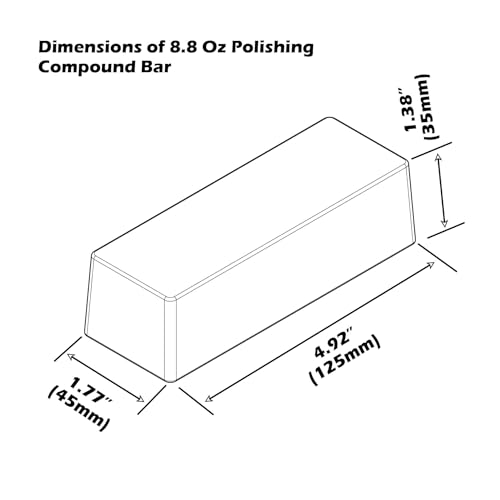 3pc 8.8 Oz Polishing Buffing Compound Bar Kit for Polishing Stainless Steel For Stainless Steel 3PC