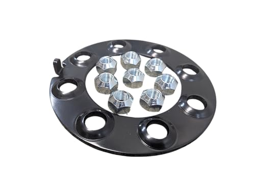 Wheel Retaining Tension Ring for 8K-12K Axles. 8 5/8" Cone Nuts Included.