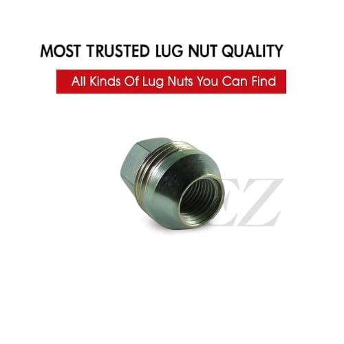 EZAccessory Lug Nuts 1/2" Thread with External (Dual) Threads Compatible with Chevy GMC Wheels Set of 20 Pack of 20