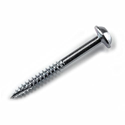 Kreg Zinc Pocket-Hole Screws - SML-F150-500 - 1-1/2 Inch - Fine Thread - Maxi-Loc Head - Indoor - 500 Count