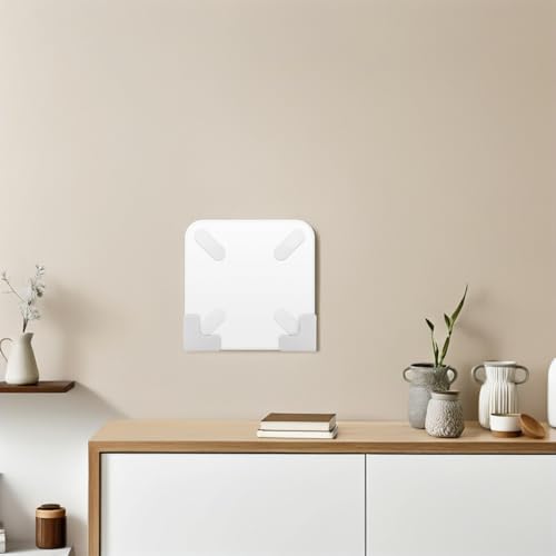 TOYANDONA Pack of 4 Wall Mount for Digital Body Scales, Space-Saving Scales Made of Plastic, Drill-Free Mounting for Bedroom and Bathroom