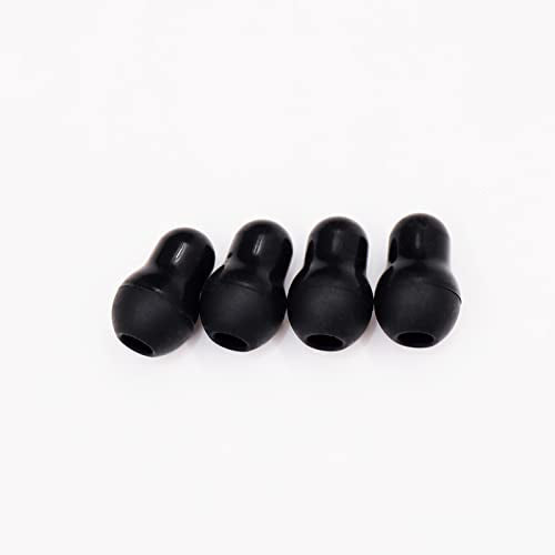 Pack of 10 Ear Plugs for Stethoscope, Stethoscope Earplugs Replacement Earplugs, Soft Silicone Earplugs for Stethoscope, Apply Stethoscope Accessories (Black)