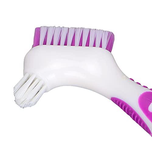 Denture Toothbrush, Double-Sided Denture Brush, Braces Cleaner, Denture Cleaning Brush, Toothbrush for Cleaning Partial Dentures, Half Dentures and Full Dentures