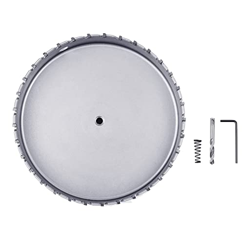 150mm (5.9 inch) Metal Steel Hole Saw with 2 Drill Bits, Hole Cutter for Thick Metal,Stainless Steel,Iron and Wood (150mm (5.9 inch)) 150mm ( 5.9 inch )