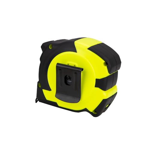 Komelon 35-Ft Contractor TSII Wide Blade Tape Measure with Backside Printing, Manual Lock, Long Standout (91435) Hi-Viz Yellow 35 FT