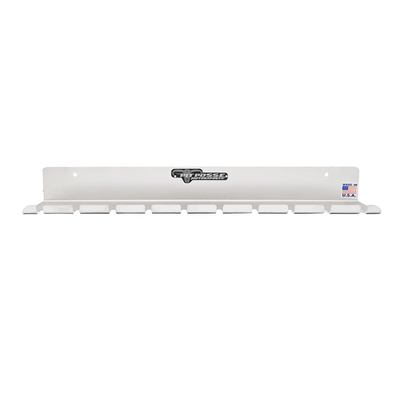 Pit Posse PP3118 Air Tool Pneumatic Rack Holder Organizer for Enclosed Trailer Garage Shop - Made in USA - Holds up to 10 Air Tools - Aluminum Tool Storage (Silver) Silver