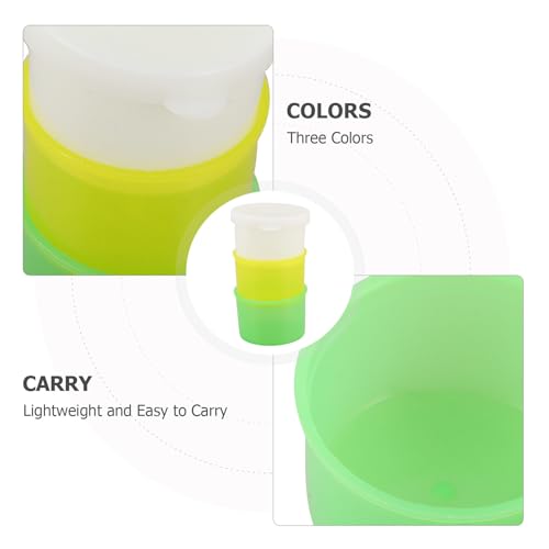 Reusable Medicine Cups Made of PVC 15 Set Stackable with Lid for Home and Travel for Practical Pill Organisation
