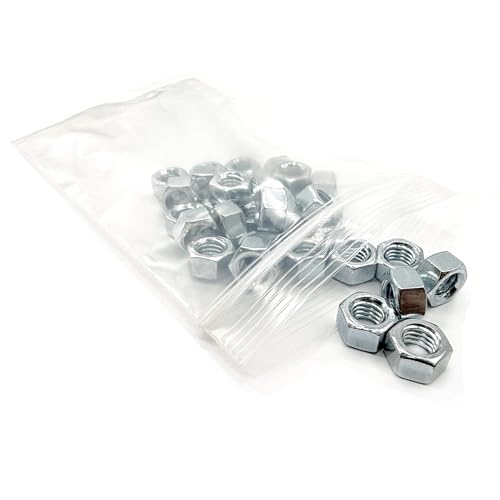 (150 Pieces) 5/16"-18 Grade 5 Finished Hex Nuts Zinc Clear 150