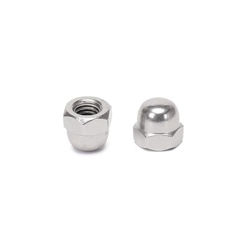 25 Pieces 3/8-16 Acorn Hex Cap Dome Head Nuts, 304 Stainless Steel 18-8, Bright Finish (Pack of 2) 3/8-16 x 16mm (Pack of 2)