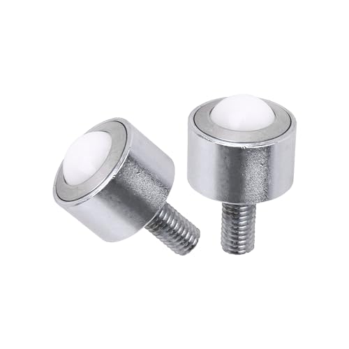 Flange Mount Nylon Ball Transfer Bearings 0.59Inch 99lbs Load Capacity Pack of 4