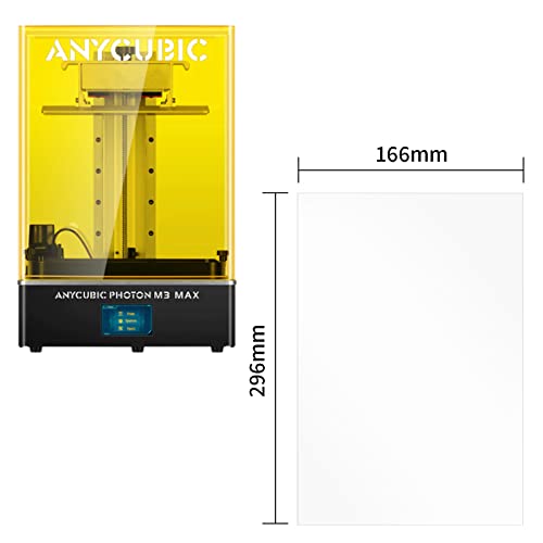 chitu systems 3PCS Screen Protector for LCD Resin 3D Printers, Screen Protective Film for Anycubic Photon M3 Max 7K Resin Mono Screen 3D Printers, 13.6 Inches, 390x260mm Thickness 0.1mm