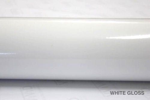 VViViD White High Gloss Realistic Paint-Like Microfinish Vinyl Wrap Roll with VViViD XPO Air Release Technology (1ft x 5ft) 1ft x 5ft