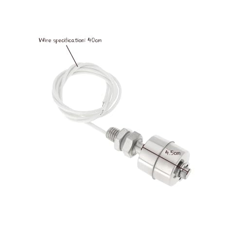 2pcs 45mm Liquid Water Level Float Switch Control Sensor Stainless Steel Float Switch Automatic Liquid Level Sensor for Water Tank Household Water Tower