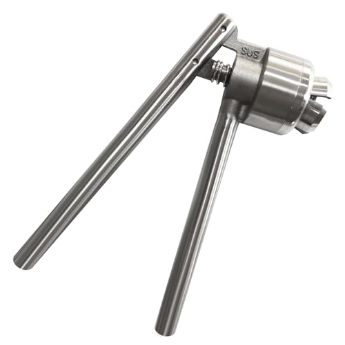 YaeTek 20mm Vial Manual Crimper Hand Sealing Machine + 10 x 10ml Vials & Stopper&Caps - Crimper Medical/Bottle Cap Crimping Tool/Antibiotics Bottle Capper Machine/Hand held Capping Machine