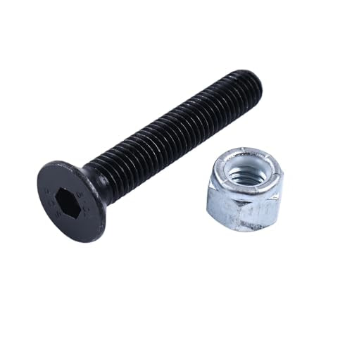 12PCS 1/2 X 3” Knife Blade Bolts Fastener Nuts 900-4900-27 900-4900-88 Compatible with Bandit Brush Wood Chippers